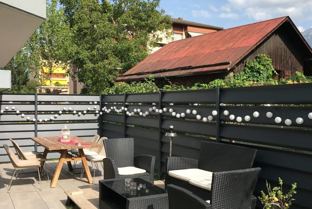 Occultation Z lames ajourées pour terrasse